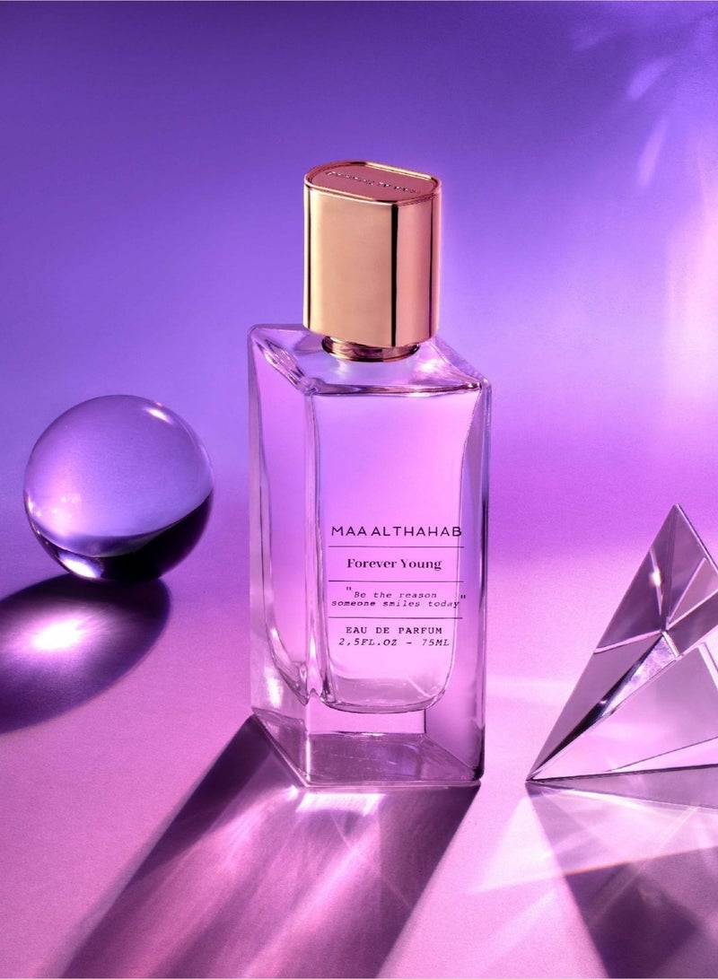 ماء الذهب فوريفر يونغ | أو دو بارفان | عطر نسائي ثابت يدوم طويلاً وبرائحة حيوية | 75 مل | للنساء اللواتي يجسدن الأناقة والشباب - Image 1